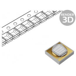 LED UV-A 3535 120° 2.8W 400-410nm SMD