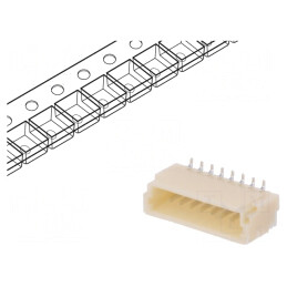 Soclu cablu-placă 8 pini SMT 50V 1A
