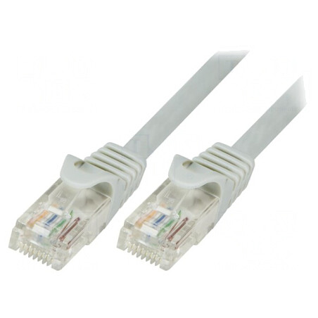 Patch Cord UTP Cat5e 0.25m Gri | Electronic-mag.ro | Componente Electronice