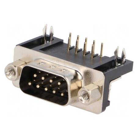 Conector D-Sub 9 PIN Tată 90° THT | Electronic-mag.ro | Componente Electronice