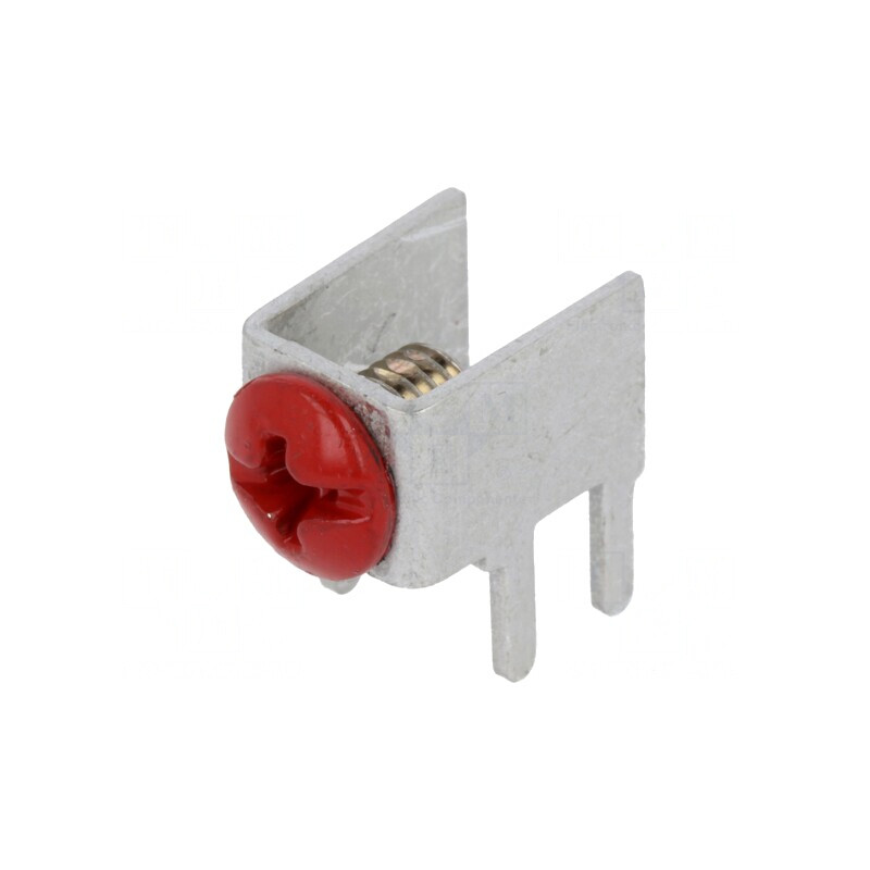 Terminal cu Șurub THT Roșu | Electronic-mag.ro | Componente Electronice