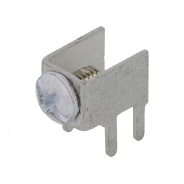 Terminal cu șurub alb THT | Electronic-mag.ro | Componente Electronice