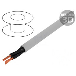 Cablu neecranat JZ-500 3x0,5mm2 300V/500V gri | Electronic-mag.ro | Componente Electronice