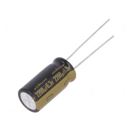 Condensator Electrolitic THT 2200uF 6.3V 10x20mm | Electronic-mag.ro | Componente Electronice