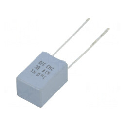 Condensator Poliester 1uF 40VAC 63VDC 5mm ±10% | Electronic-mag.ro | Componente Electronice