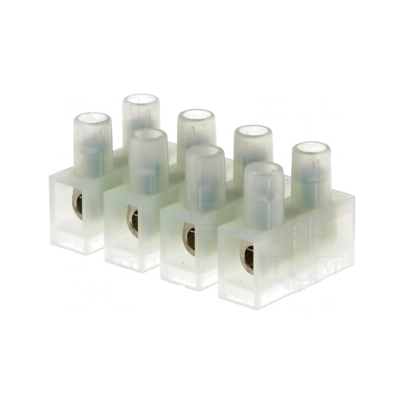 Regletă de Conexiuni cu Șurub 4mm2 400V 4 Piste | Electronic-mag.ro | Componente Electronice