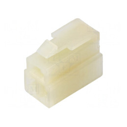 FF 250 Plug Housing 3P Nylon Natural | Electronic-mag.ro | Componente Electronice
