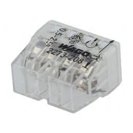 Bornă cu arc 0,5-2,5mm2 450V 24A cu eliberare rapidă | Electronic-mag.ro | Componente Electronice