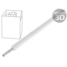 Cablu PVC Alb 1mm2 18AWG | Electronic-mag.ro | Componente Electronice