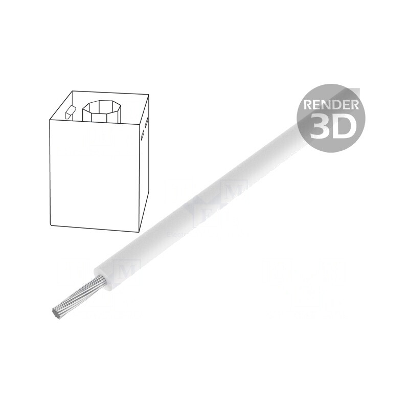 Cablu PVC Alb 1mm2 18AWG | Electronic-mag.ro | Componente Electronice