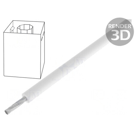 Cablu PVC Alb 1mm2 18AWG | Electronic-mag.ro | Componente Electronice