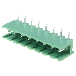 Regletă de conexiuni deconectabilă 5mm 8 piste 90° | Electronic-mag.ro | Componente Electronice