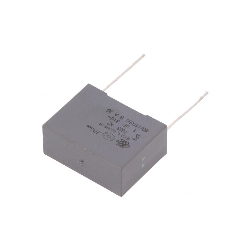 Condensator Polipropilenă 1uF 26.5x20x11mm THT ±10% | Electronic-mag.ro | Componente Electronice