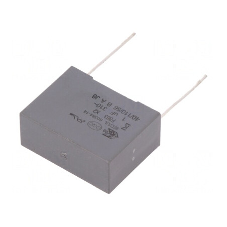 Condensator Polipropilenă 1uF 26.5x20x11mm THT ±10% | Electronic-mag.ro | Componente Electronice