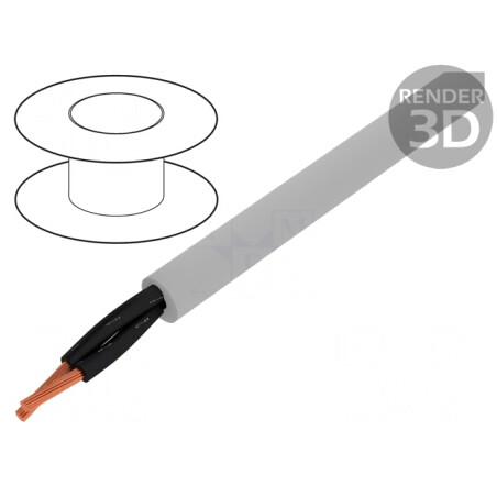 Cablu Electric JZ-500 2x0,75mm2 Gri | Electronic-mag.ro | Componente Electronice