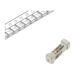 Siguranță Întârziere 100mA 250VAC 125VDC SMD Cupru