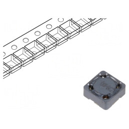 Inductor SMD 100uH 700mA 7,3x7,3x3,55mm | Electronic-mag.ro | Componente Electronice
