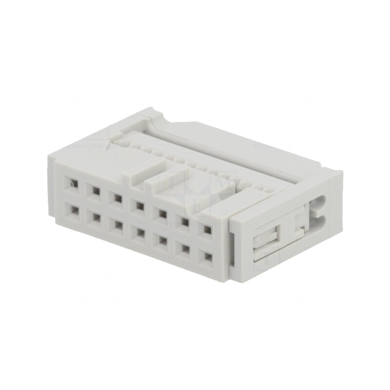 Mufă IDC Mamă 14 PIN cu Presare Cabluri 1,27mm Aurit | Electronic-mag.ro | Componente Electronice
