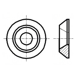 Şaibă pentru şuruburi conice M8 25mmx4.8mm