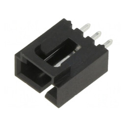 Soclu cablu-placă 2,54mm 3 PIN THT aurit | Electronic-mag.ro | Componente Electronice