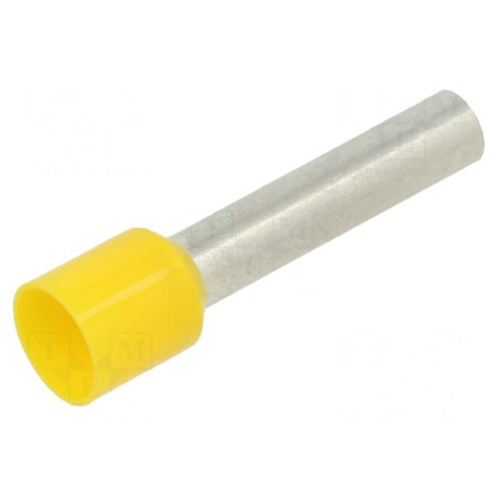 Tub de Capăt Izolat Cupru 10mm2 18mm Galben | Electronic-mag.ro | Componente Electronice
