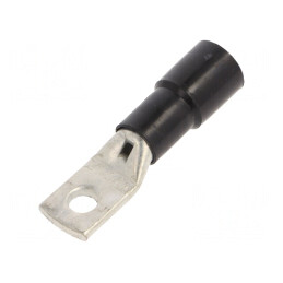 Vârf Inelar Tubular Negru M5 16mm² | Electronic-mag.ro | Componente Electronice
