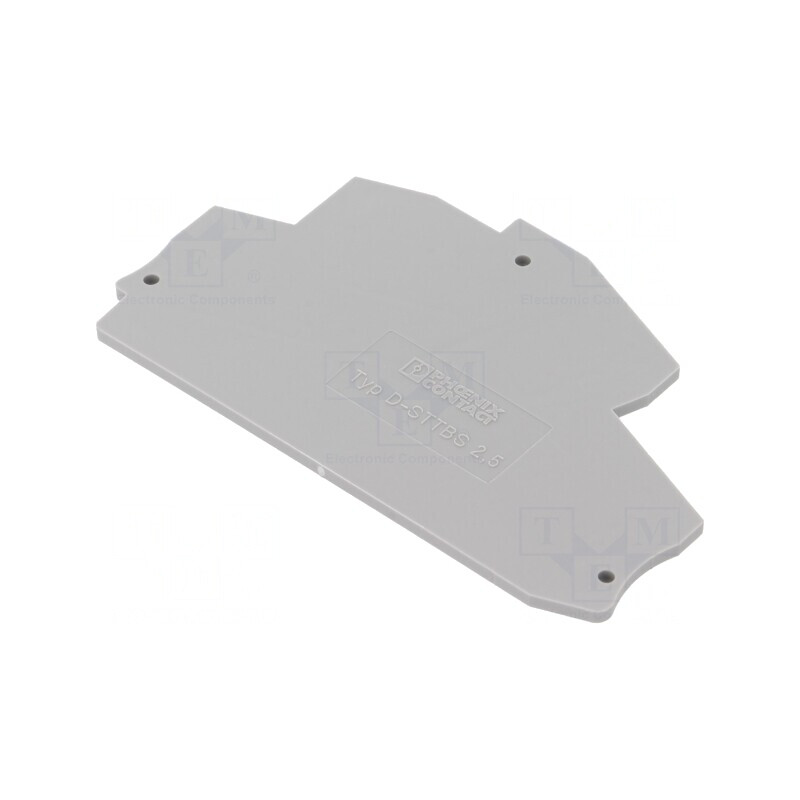 Placă extremitate gri 2.2mm x 54.5mm x 78mm | Electronic-mag.ro | Componente Electronice