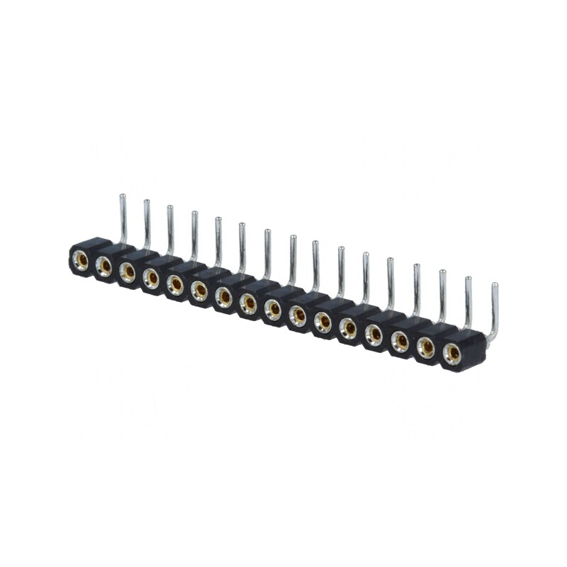 Soclu Șiruri Pini Mamă 16P 90° | Electronic-mag.ro | Componente Electronice
