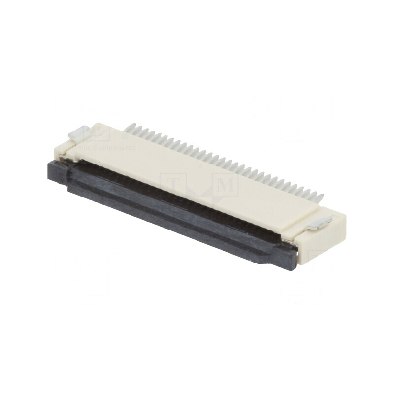 Conector FFC/FPC Orizontal 30 PIN ZIF SMT 500mA Cositorit | Electronic-mag.ro | Componente Electronice