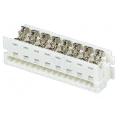 Mufă mamă IDC 16 PIN 1,27mm pentru cablu-bandă 1,2A | Electronic-mag.ro | Componente Electronice