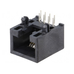 Soclu RJ45 Cat 3 Profil Jos 8p8c THT | Electronic-mag.ro | Componente Electronice