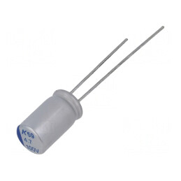 Condensator Polimeric Low ESR 4,7uF 100V THT | Electronic-mag.ro | Componente Electronice