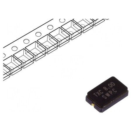 Rezonator cuarţ 8MHz 10pF SMD | Electronic-mag.ro | Componente Electronice