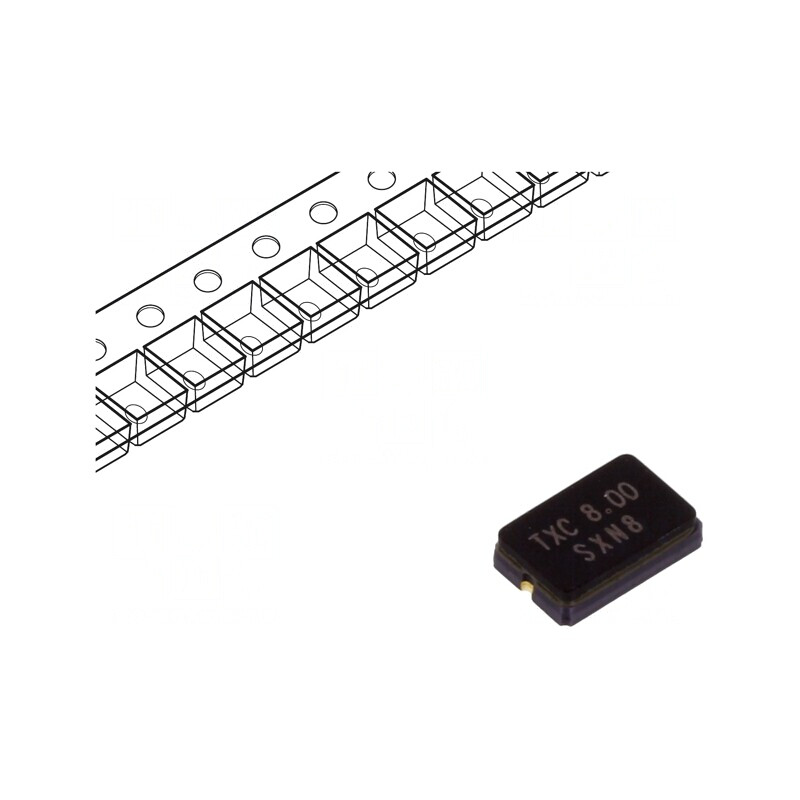 Rezonator de cuarț 8MHz 20pF SMD 5x3.2x1.2mm | Electronic-mag.ro | Componente Electronice