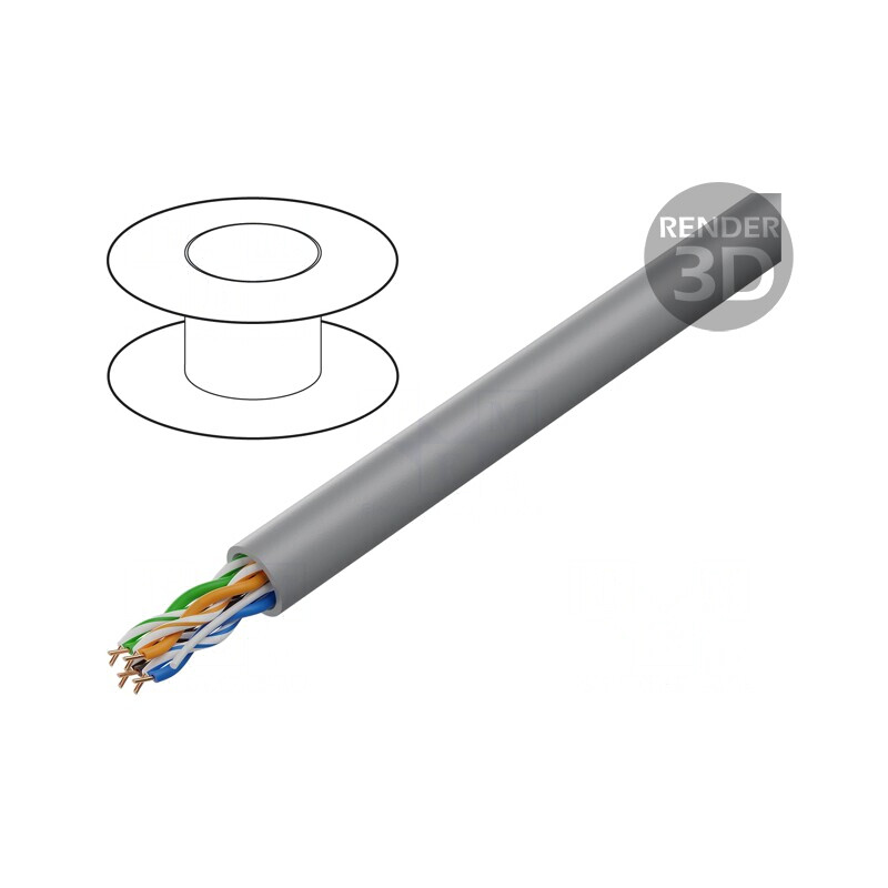 Cablu Date BiTLAN U/UTP Cat6 23AWG Cu | Electronic-mag.ro | Componente Electronice