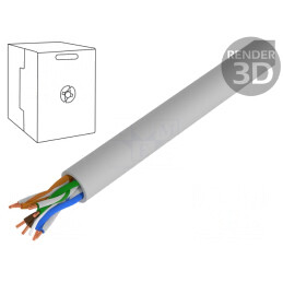Cablu BiTLAN U/UTP Cat6 23AWG Cu | Electronic-mag.ro | Componente Electronice