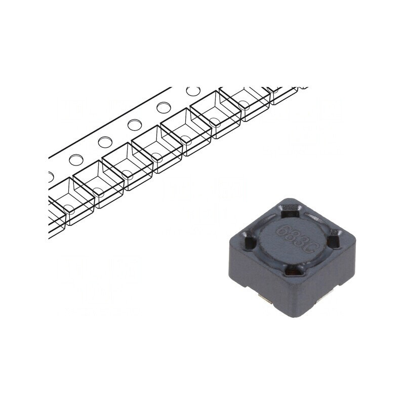 Inductor SMD 68uH 1050mA 7.3x7.3x4.55mm | Electronic-mag.ro | Componente Electronice