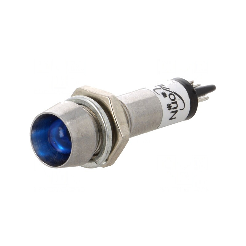 Lampă LED Control Albastru 24VDC Metal IP40 8,2mm | Electronic-mag.ro | Componente Electronice Lampă LED Control Albastru 24VDC Metal IP40 8,2mm | Electronic-mag.ro | Componente Electronice