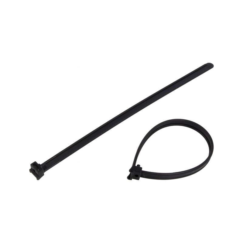 Colier de strângere negru 210mm x 8mm poliamidă | Electronic-mag.ro | Componente Electronice
