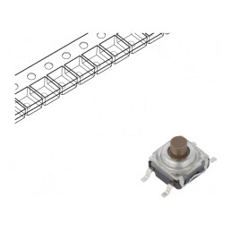 Microîntrerupător TACT SPST-NO 0,05A 32VDC SMT | Electronic-mag.ro | Componente Electronice