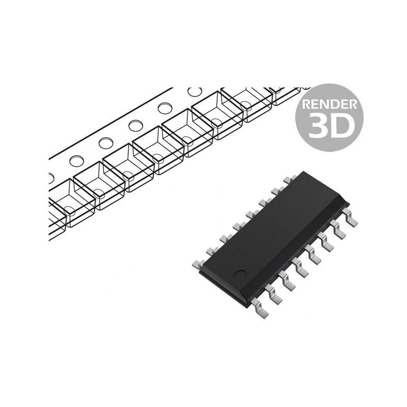 Multiplexor Digital 4 Canale TTL SMD SOIC16 | Electronic-mag.ro | Componente Electronice Multiplexor Digital 4 Canale TTL SMD SOIC16 | Electronic-mag.ro | Componente Electronice