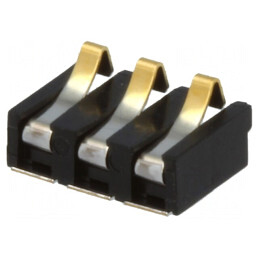 Conector Baterii 3 Pini Aurit 2,5mm | Electronic-mag.ro | Componente Electronice