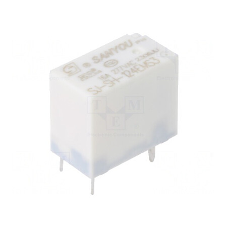 Releu electromagnetic SPST-NO 24VDC 16A/277VAC THT | Electronic-mag.ro | Componente Electronice