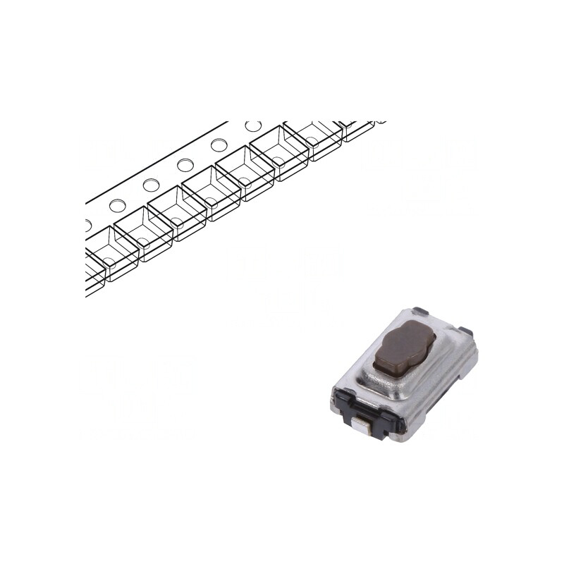 Microîntrerupător TACT SPST 0,05A 12V SMT 2,6N 2,5mm | Electronic-mag.ro | Componente Electronice