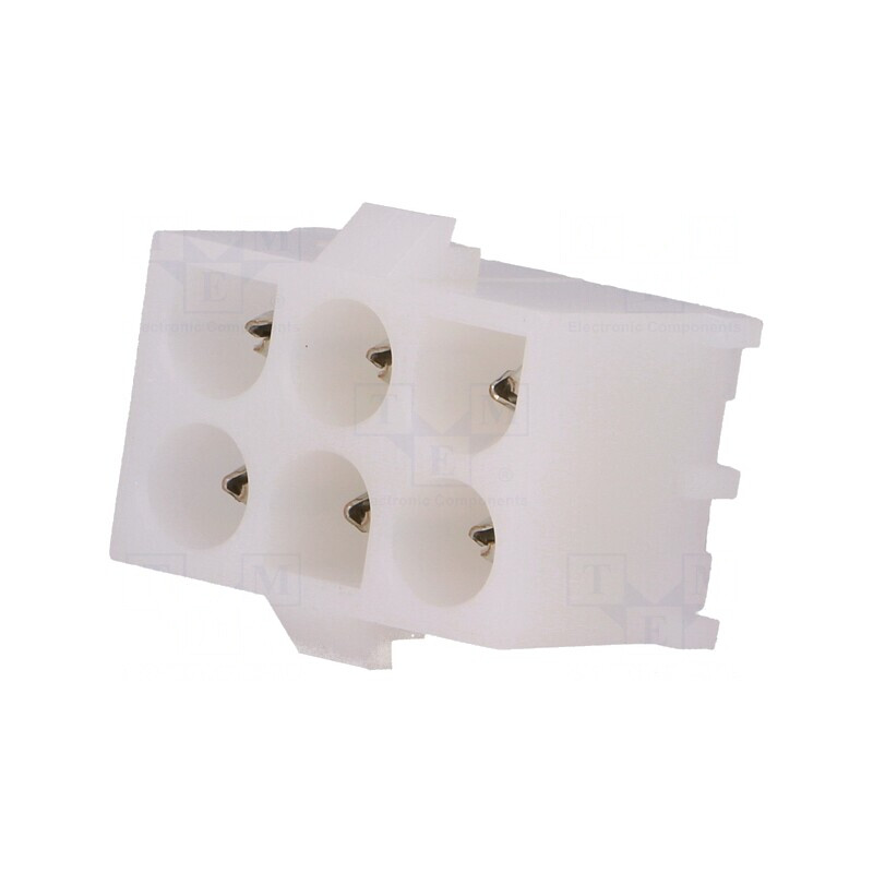 Soclu cablu-placă tată Universal MATE-N-LOK 6,35mm 6 PIN THT | Electronic-mag.ro | Componente Electronice