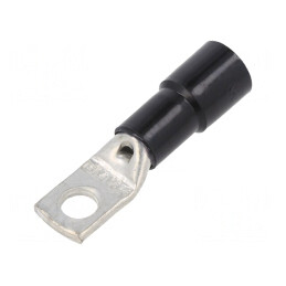 Vârf Inelar Tubular M6 6.5mm 16mm2 Crimpat Cablul Negru | Electronic-mag.ro | Componente Electronice