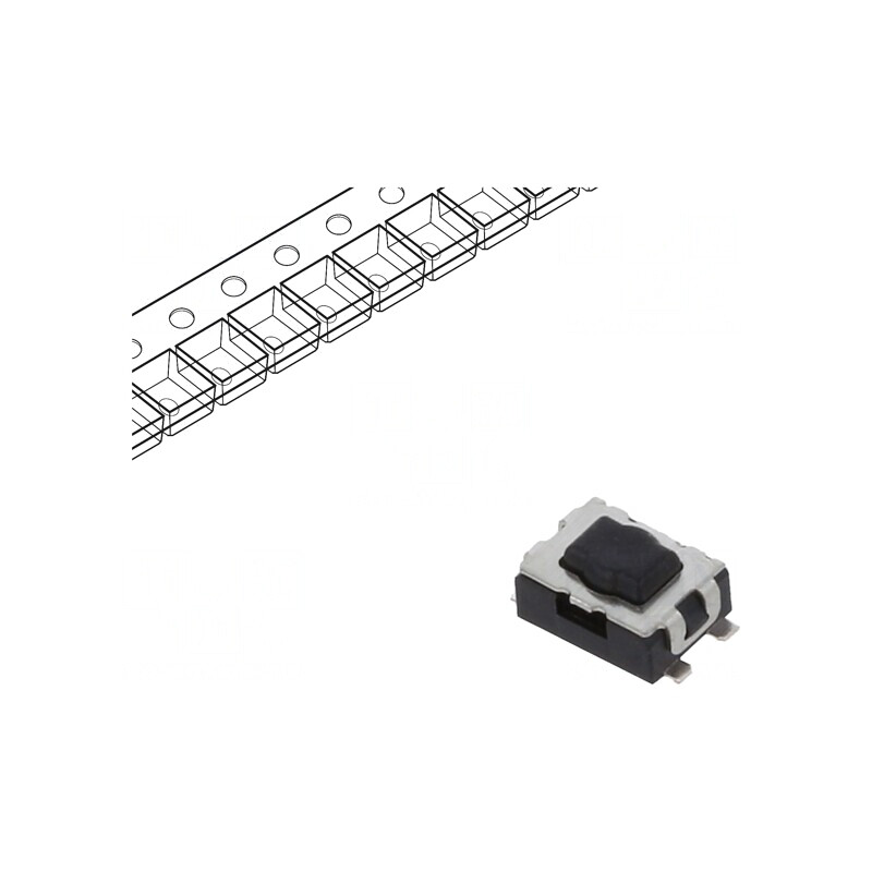 Microîntrerupător TACT SPST 0,05A 32VDC SMD 1,96N | Electronic-mag.ro | Componente Electronice