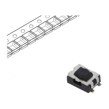 Microîntrerupător TACT SPST 0,05A 32VDC SMD 1,96N | Electronic-mag.ro | Componente Electronice