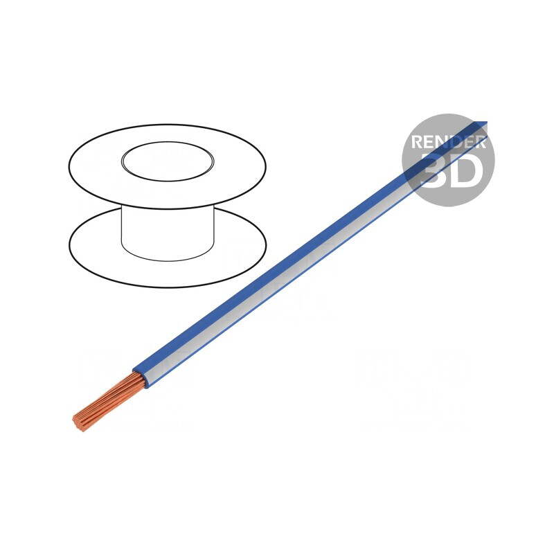 Cablu Electric Litat Cu 0,75mm2 PVC Albastru-Alb 300V/500V | Electronic-mag.ro | Componente Electronice Cablu Electric Litat Cu 0,75mm2 PVC Albastru-Alb 300V/500V | Electronic-mag.ro | Componente Electronice