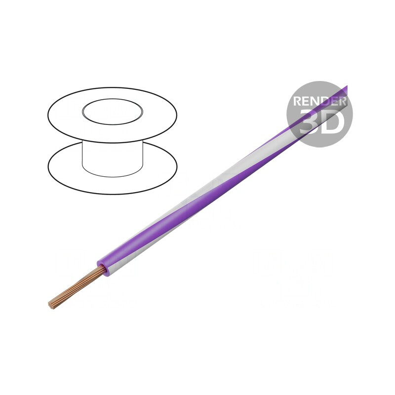 Cablu Electric Litat PVC 0,75mm2 Violet-Alb 300V/500V | Electronic-mag.ro | Componente Electronice Cablu Electric Litat PVC 0,75mm2 Violet-Alb 300V/500V | Electronic-mag.ro | Componente Electronice